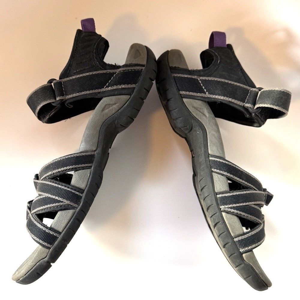 Teva Sandals Waterproof 4266 TIRRA Black Purple 7 Water Hike Camp Adventure Wade